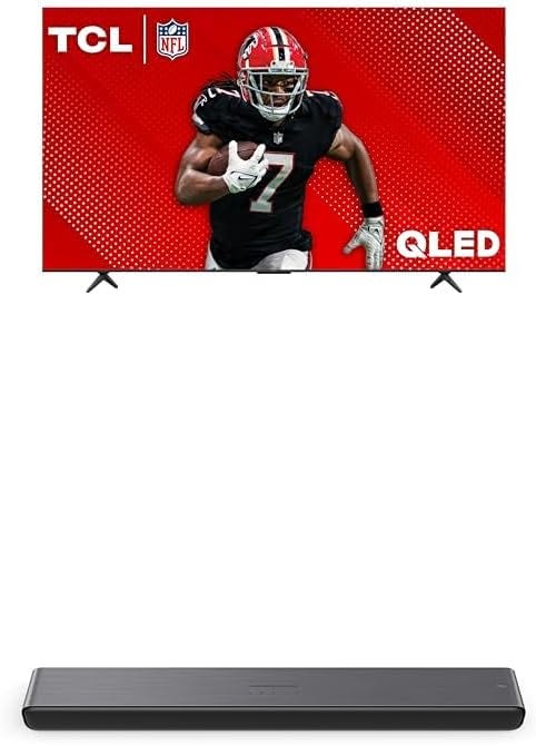 TCL 55-Inch Q65 QLED 4K UHD Smart TV with Google TV (55Q651G, 2024 Model) Dolby Vision, Dolby Atmos, HDR Pro+, Game Accelerator Enhanced Gaming, Voice Remote, Works with Alexa, Streaming Television