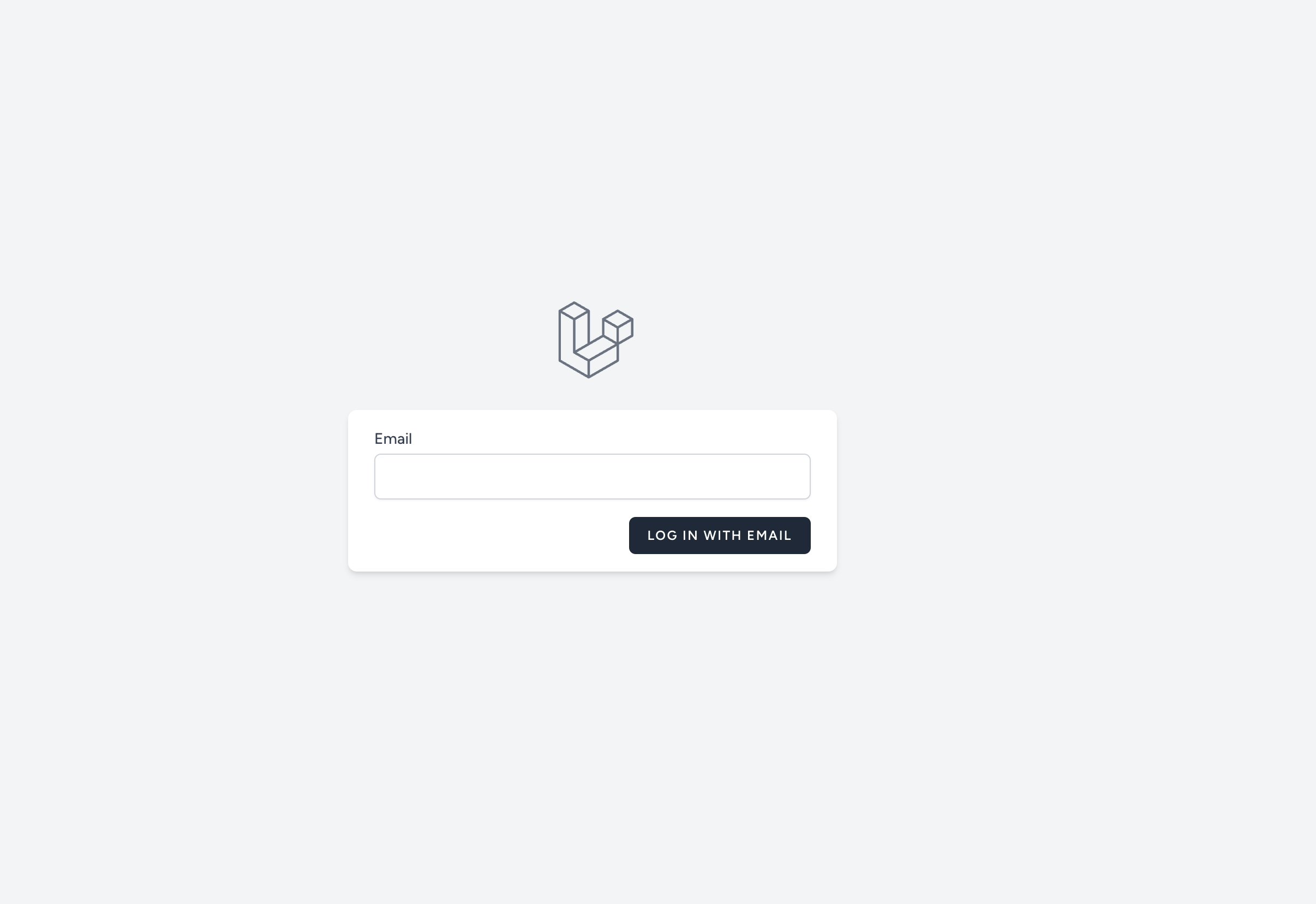 passwordless authentication form