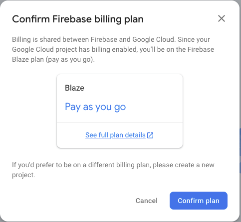 Create Firebase Project Step 2