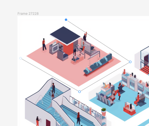 Cutting a part of the multi-view