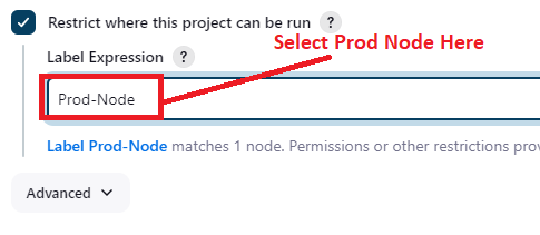 Select Prod-Node