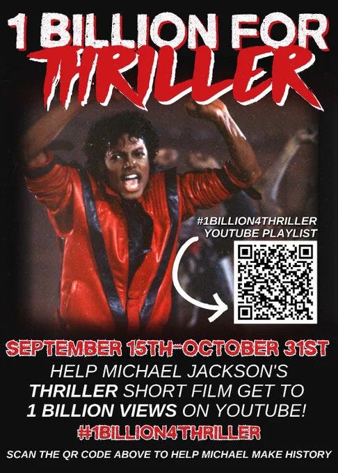 Michael Jackson — 1 Billion 4 Thriller