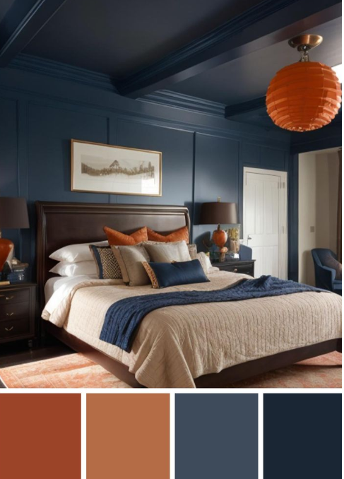 Earthy tones for bedroom decor idea