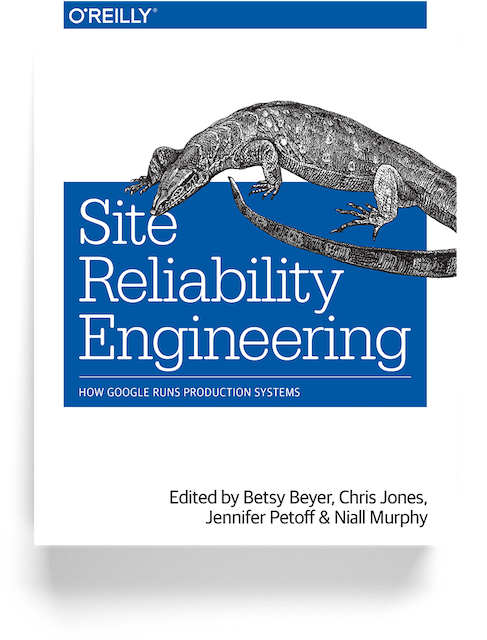 Front cover of Google’s Site Reliability Engineering book