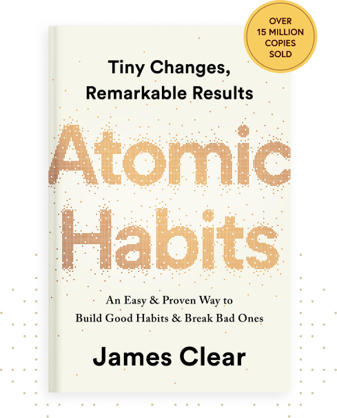 The book cover for Atomic Habits