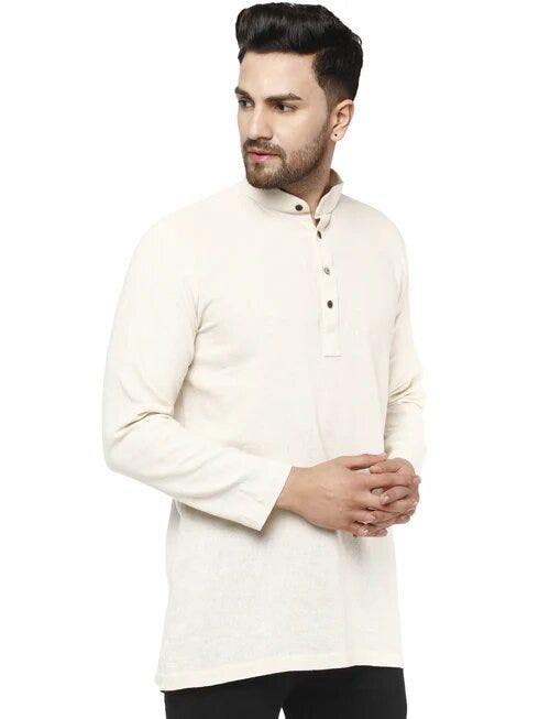 https://skavij.com/products/mens-tunic-cotton-kurta-short-shirt-regular-fit-cs-kurta-010-offwhite