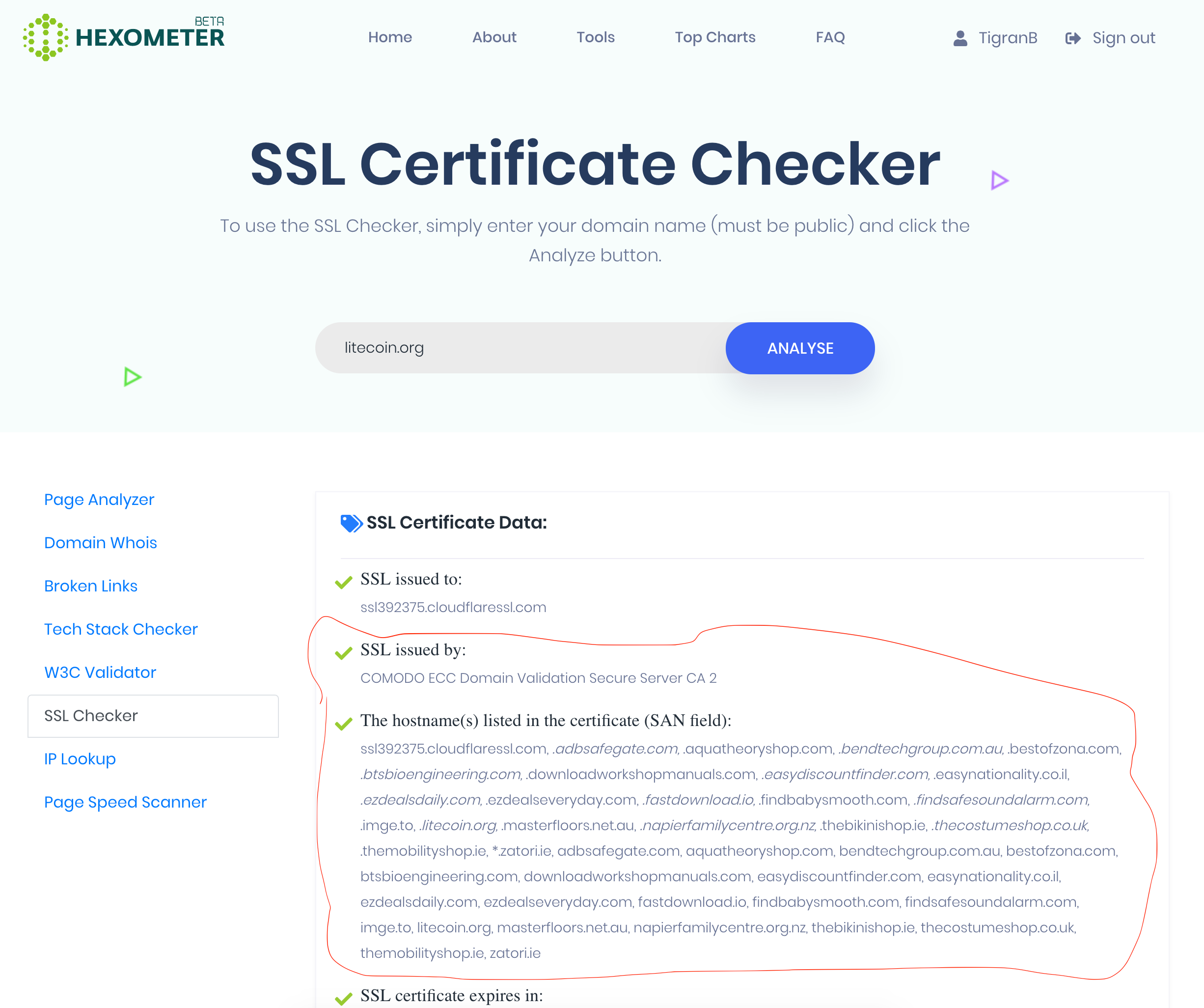 <a href="https://hexometer.com/ssl-certificate-checker/litecoin.org">https://hexometer.com/ssl-certificate-checker/litecoin.org</a>