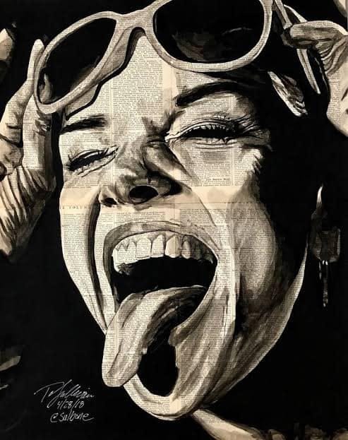 “Tounge Print”, Tom Sullivan, saatchiart.com