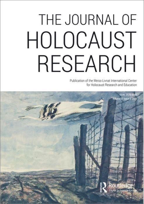 Copertina della rivista “The Journal of Holocaust Research” [Vol. 37–2023]