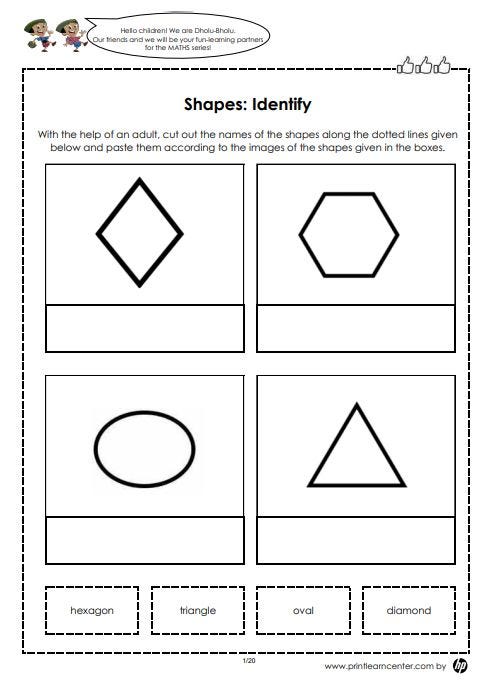 worksheet for LKG