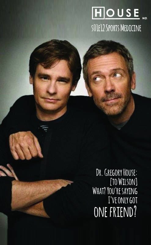 House and Wilson are two characters from the popular medical drama “House M.D.”