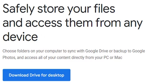 Access Google Drive from any device