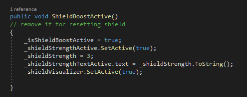 Updated ShieldBoostActive method