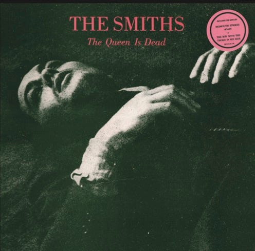 photo of album cover for The Smiths’ The Queen Is Dead
