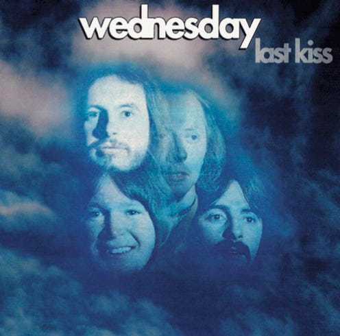 front of record cover for Wednesday’s Last Kiss album