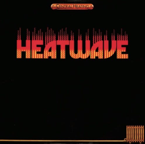 front of record cover for Heatwave’s Central Heating