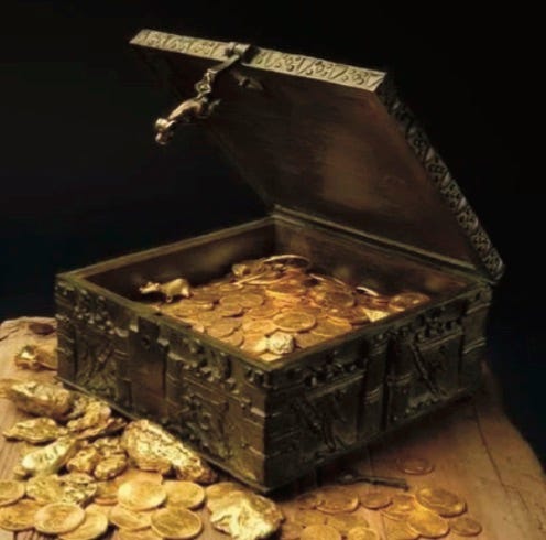 photo of a pirate’s treasure chest