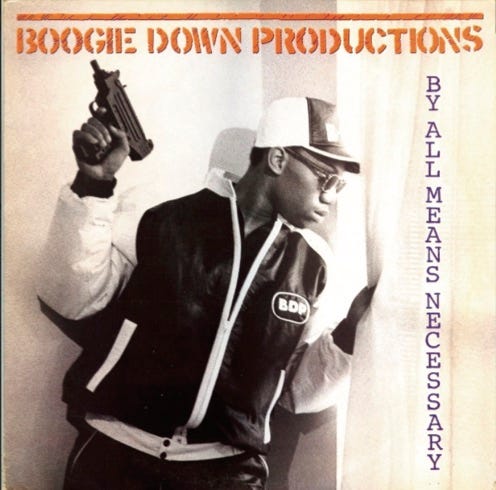 photo of album cover for Boogie Down Production’s By Any Means Necessary