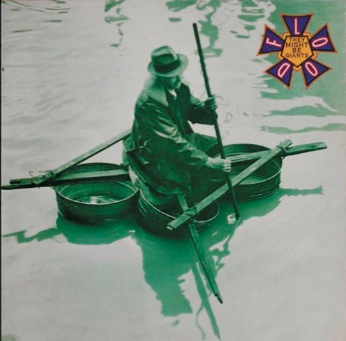 front of record cover for They Might Be Giants’ Flood album