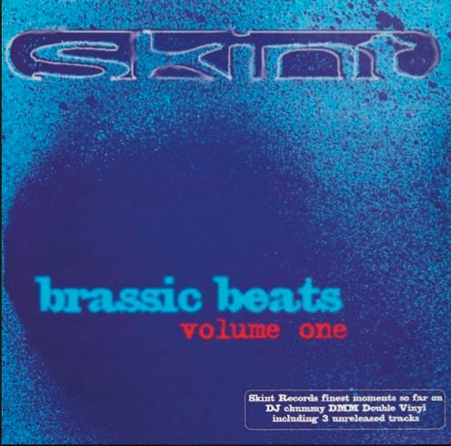 front of record cover for the compilation Brassic Beats Volume One album