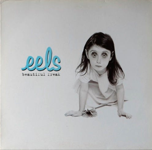 front of record cover for Eels’ Beautiful Freak album