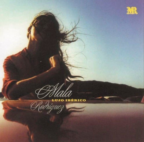 photo of album cover for Mala Rodriguez’s Lujo Ibérico, where she is photographed unrecognisable in the shadows