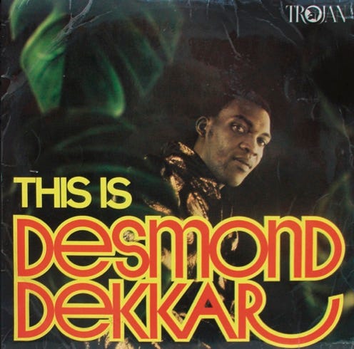 front of record cover for Desmond Dekker’s This Is Desmond Dekkar