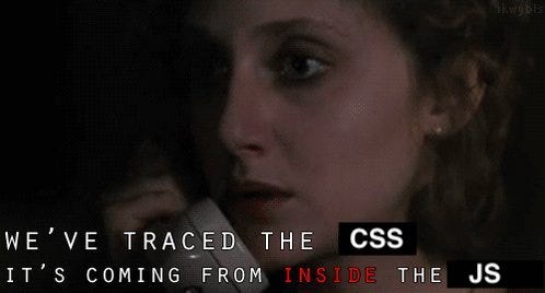 I’ve traced the CSS, it’s coming from inside the JS.