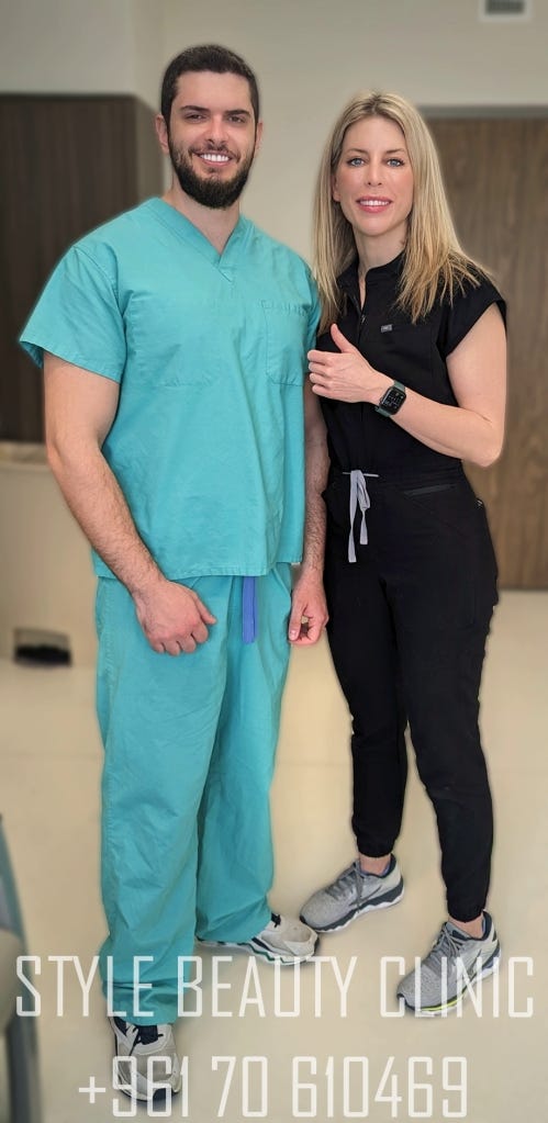 heidi bitton with charbel medawar plastic surgery expert