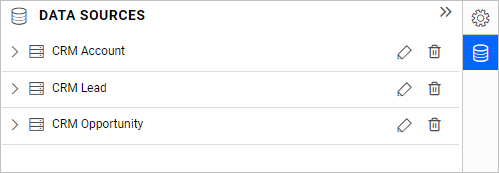 Data Source Listing Panel