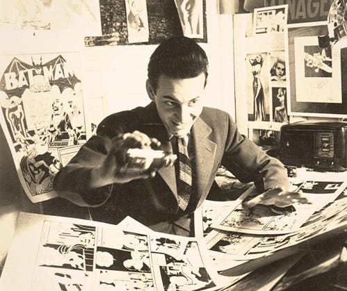 Jerry Robinson and his drawings