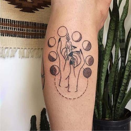 moon tattoos moon tattoos 7