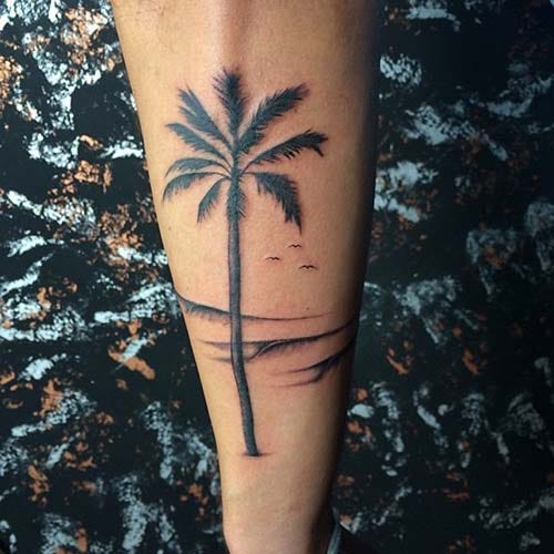 palm tree tattoos