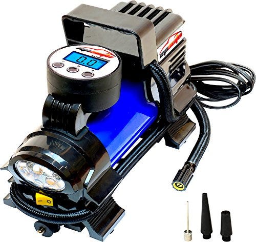 EPAuto 12V DC Portable Air Compressor Pump, Digital Tire Inflator by 100 PSI