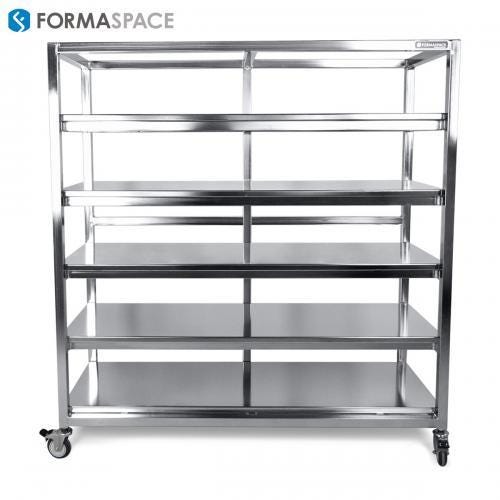 mobile stainless steel shelf