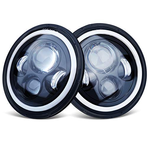 7 Inch Round LED Headlights KASLIGHT H6024 Led Headlight Halo ...
