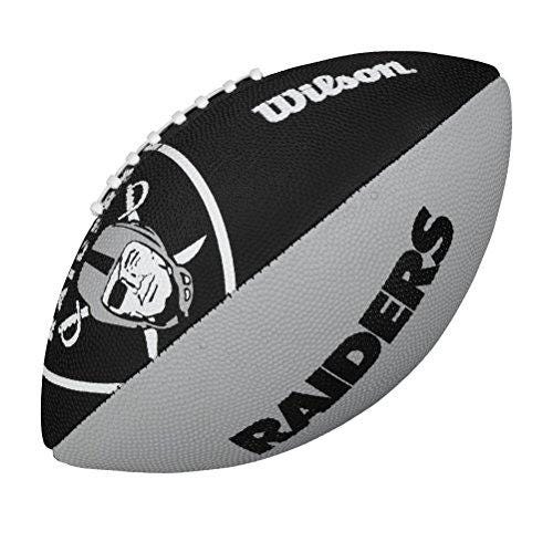 NFL Wilson Oakland Raiders Junior Super Grip Rubber Football