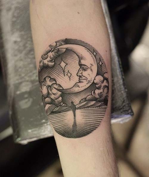 moon tattoos moon tattoos 5