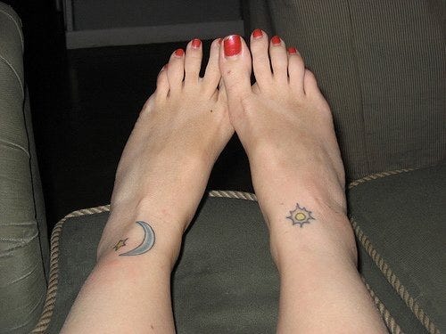 1098 Ankle Tattoo