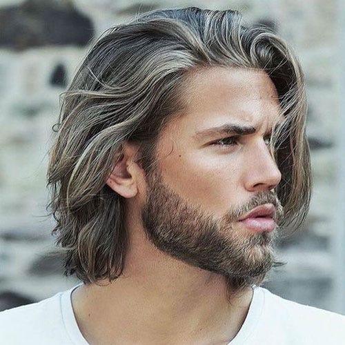 Long Hair with Short Beard