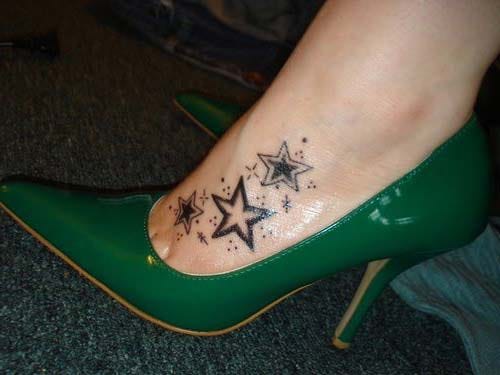 foot star tattoo design foot star tattoo design