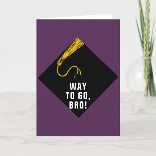 Funny Brother Graduation Card