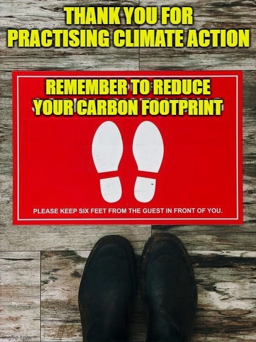 footprint sign