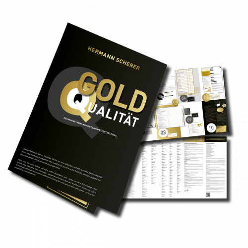 Mach deine Marke zu Gold