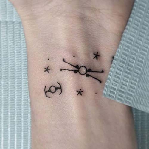 wrist minimal star wars tattoo small star wars tattoo wrist