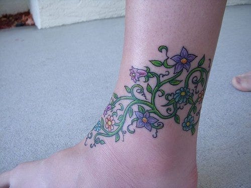 Ankle Tattoo 1142