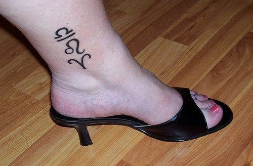 1033 Ankle Tattoo