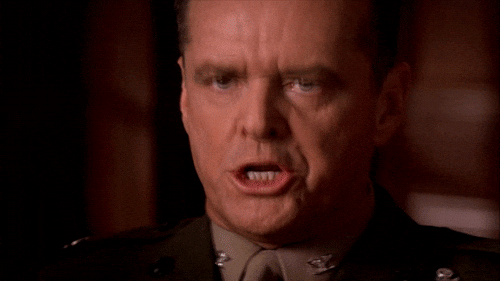 GIF from A Few Good Men quoting “you can’t handle the truth”