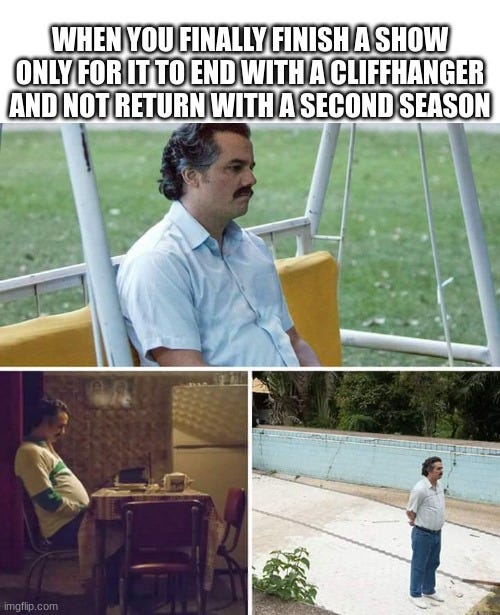 Cliffhanger meme