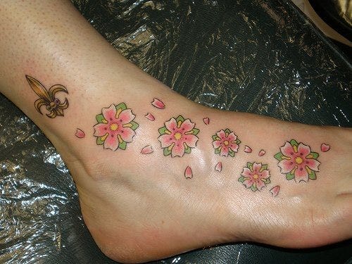 1042 ankle tattoo